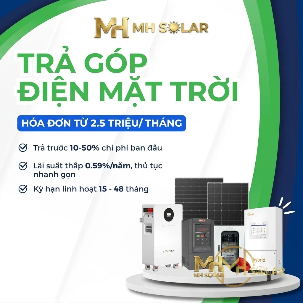 lắp điện mặt trời trả góp