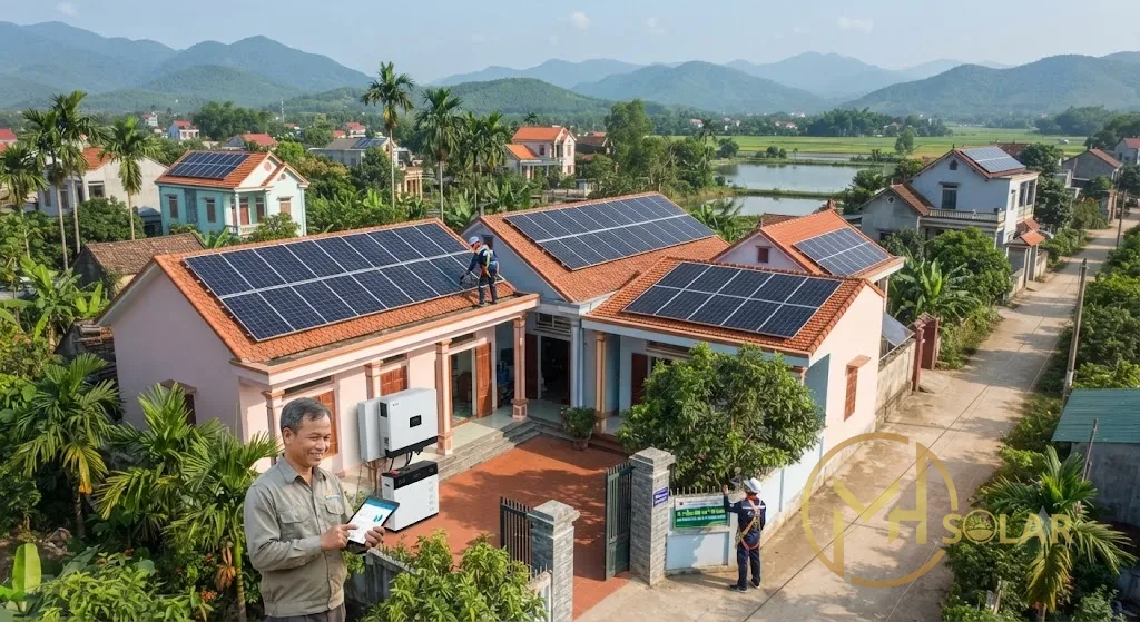 Thiết Kế Hệ Thống Điện Mặt Trời Cho Mái Ngói Tại Thanh Hóa 