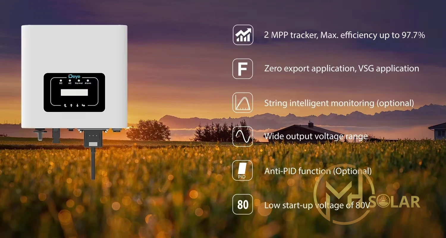 Inverter Hòa Lưới Bám Tải Deye 10kW SUN-10K-G02P1-EU-AM2