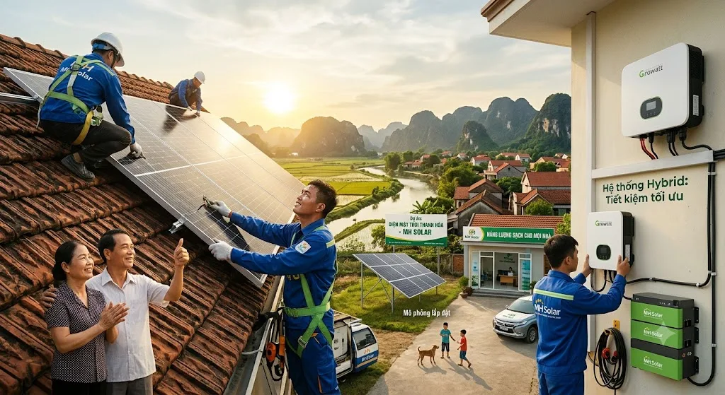 Lắp Điện Mặt Trời Ở Thanh Hóa