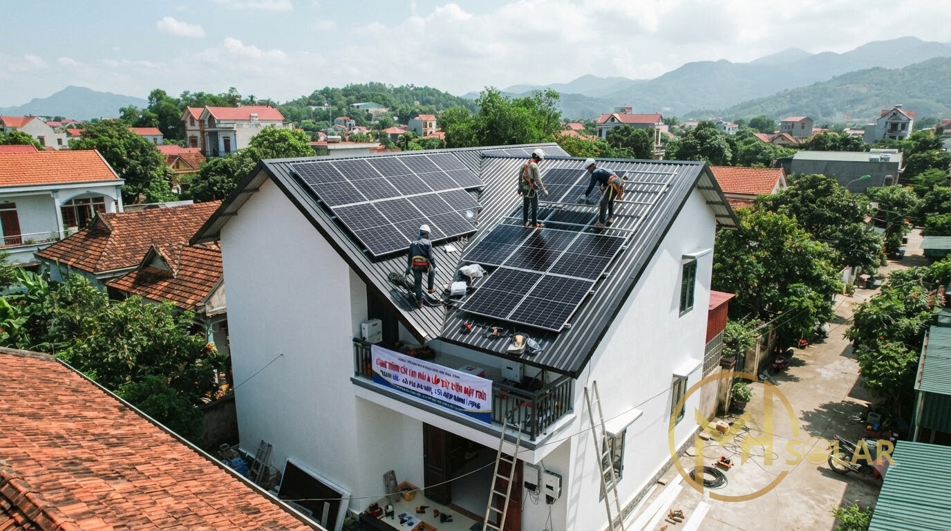 Cải Tạo Mái Nhà Bằng Tấm Pin Năng Lượng Mặt Trời Tại Thanh Hóa Bền Đẹp