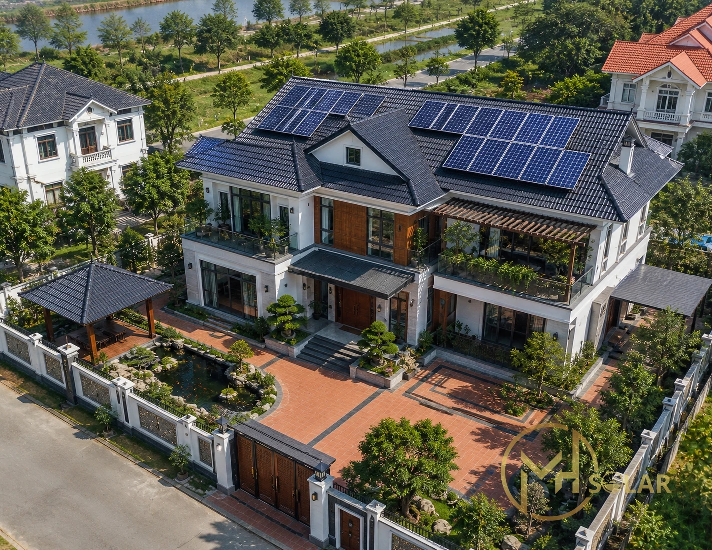 Hệ Thống Điện Mặt Trời 5kW Của Gia Đình Tại Hoằng Hóa