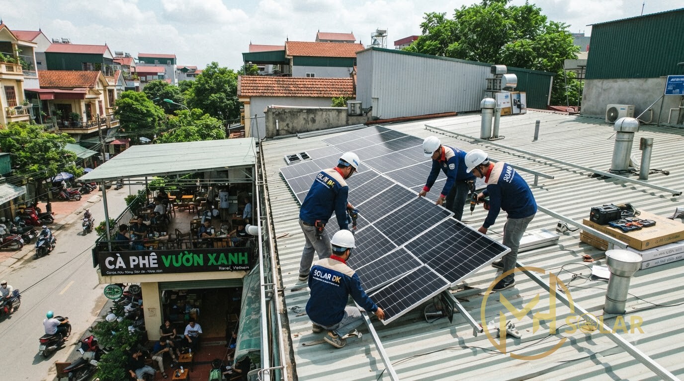 Hệ Thống Điện Mặt Trời Trên Mái Tôn Dân Dụng