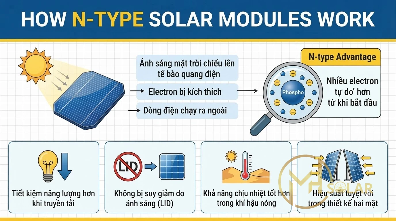 Pin Năng Lượng Mặt Trời TOPCon Và N-Type là gì