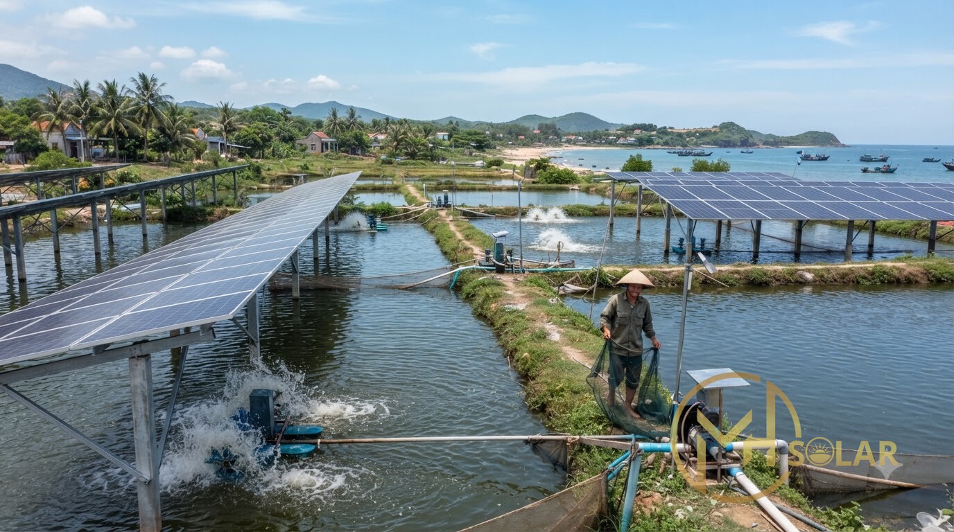 Ứng Dụng Năng Lượng Mặt Trời Trong Nuôi Trồng Thủy Sản Tại Hậu Lộc