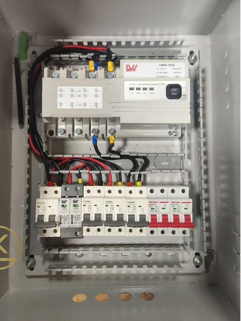 Tủ Điện Năng Lượng Mặt Trời Hybrid 1 Pha Đấu Sẵn Dây 5-12kW